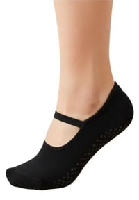 Meia Sapatilha Selene Pilates Preto