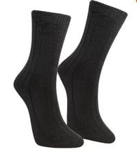Meia Selene Inverno Lã Fem Preto - 34-39