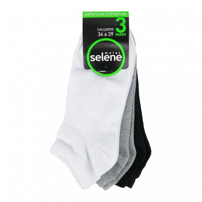 Meia Selene Sapatilha Esportiva 3 - Pares