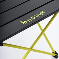 Mesa Dobrável Hawapi Camping Ultraleve - Preto/Verde Limão