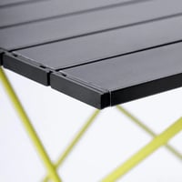 Mesa Dobrável Hawapi Camping Ultraleve - Preto/Verde Limão