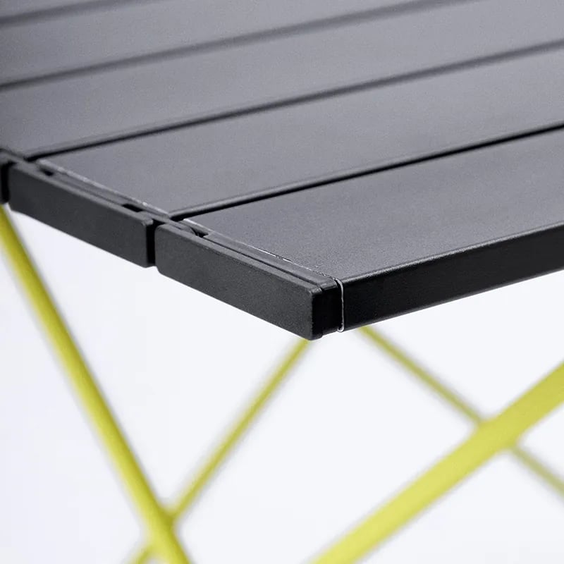 Mesa Dobrável Hawapi Camping Ultraleve - Preto/Verde Limão