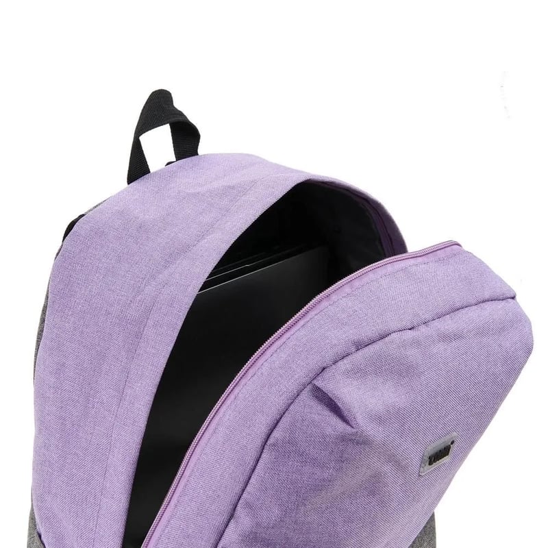 Mochila Tonin Executivo REF 1955 CINZA/LILAS
