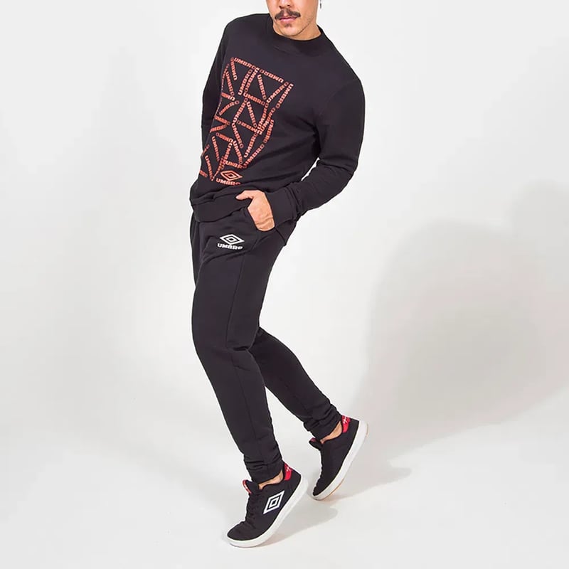Moletom Umbro Duo Degrade Masc - Preto