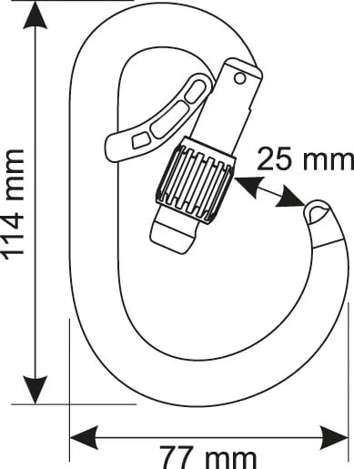 Mosquetão Camp CORE BELAY LOCK