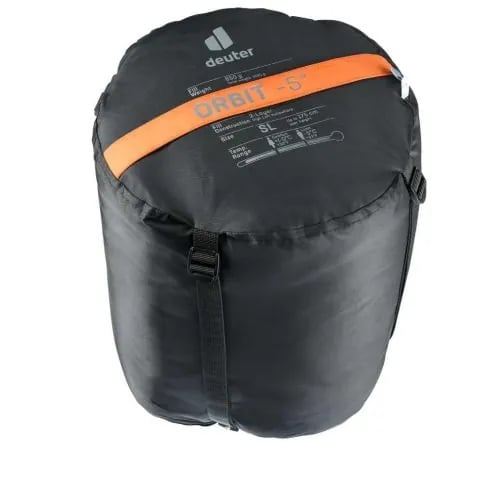 Saco de Dormir Deuter Orbit -5 Regular Zip Esquerdo -  Laranja