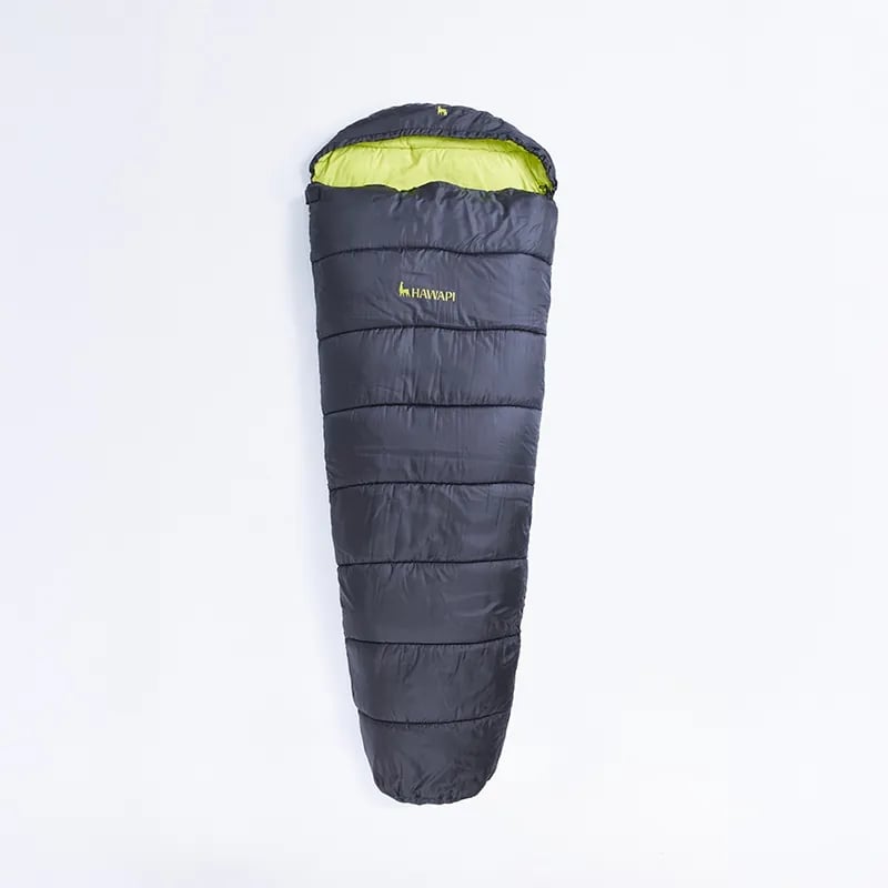 Saco de Dormir Hawapi Qiwa - Preto/Verde Limão