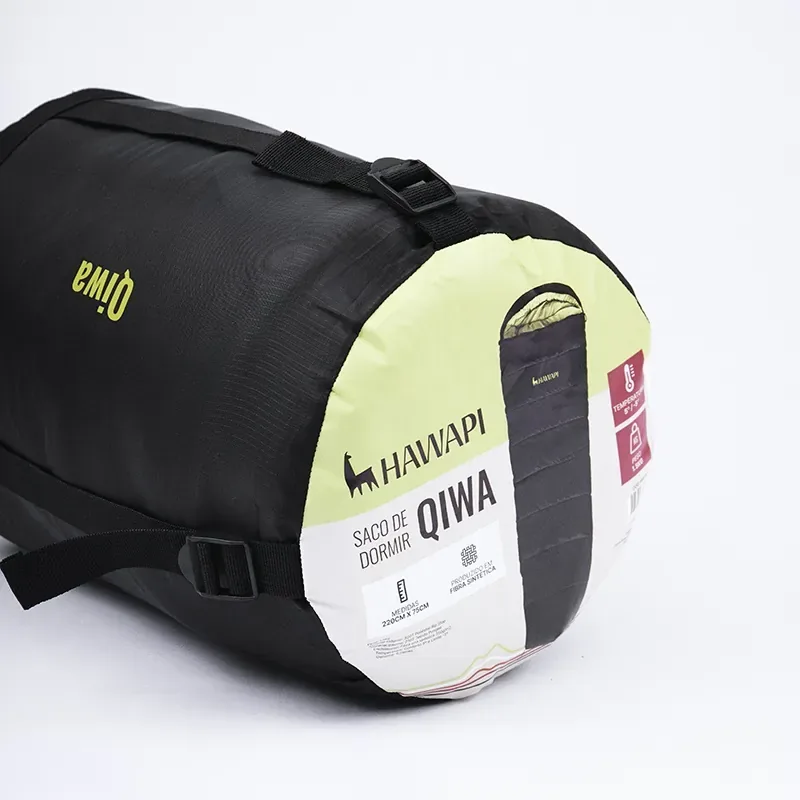 Saco de Dormir Hawapi Qiwa - Preto/Verde Limão