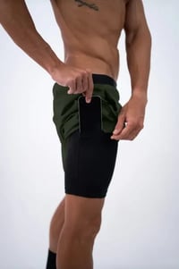 Shorts Lurk V3s 2 em 1 C/Lycra Masc - Verde