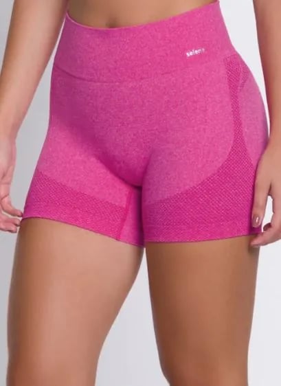 SHORTS SELENE SEM COSTURA FEM - PINK MESCLA