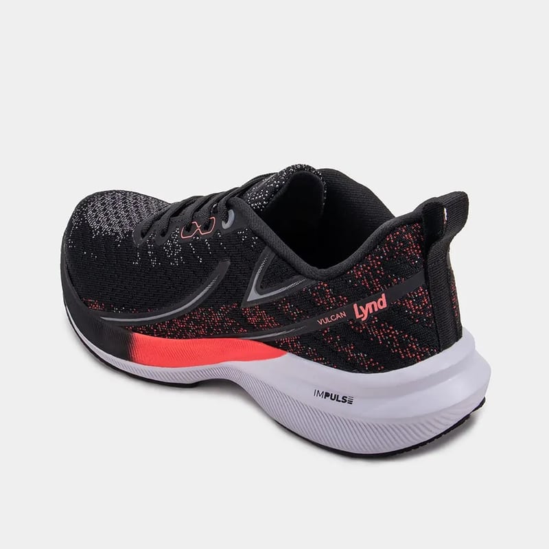 Tênis Lynd Vulcan Fem - Preto/Coral
