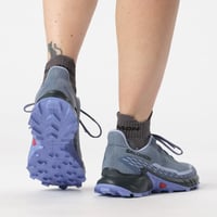 Tênis Salomon Alphacross 5 Fem - Cinza/Azul