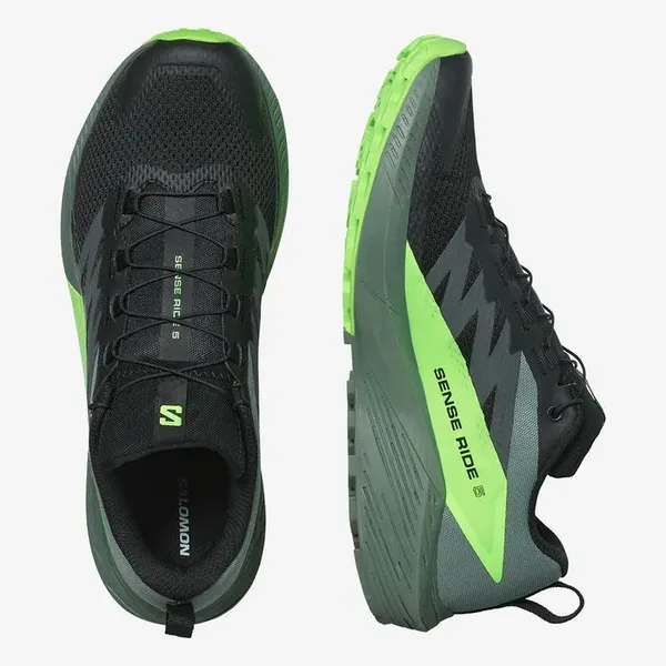 Tênis Salomon Sense Ride 5 Masc - Preto/Verde